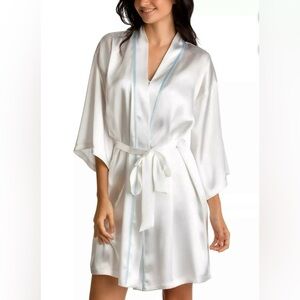 Linea Donatella Satin Bridal Wrap Robe